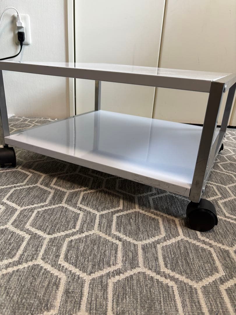 林製作所　グローバルマルチワゴンロータイプ デスク下プリンター台