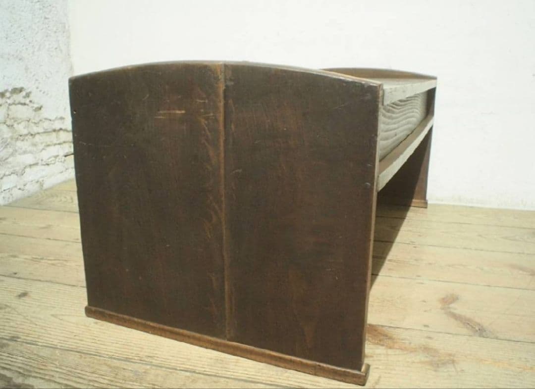 1075 アンティーク　文机　ローテーブル　引き出し　展示台　デスク　レトロ