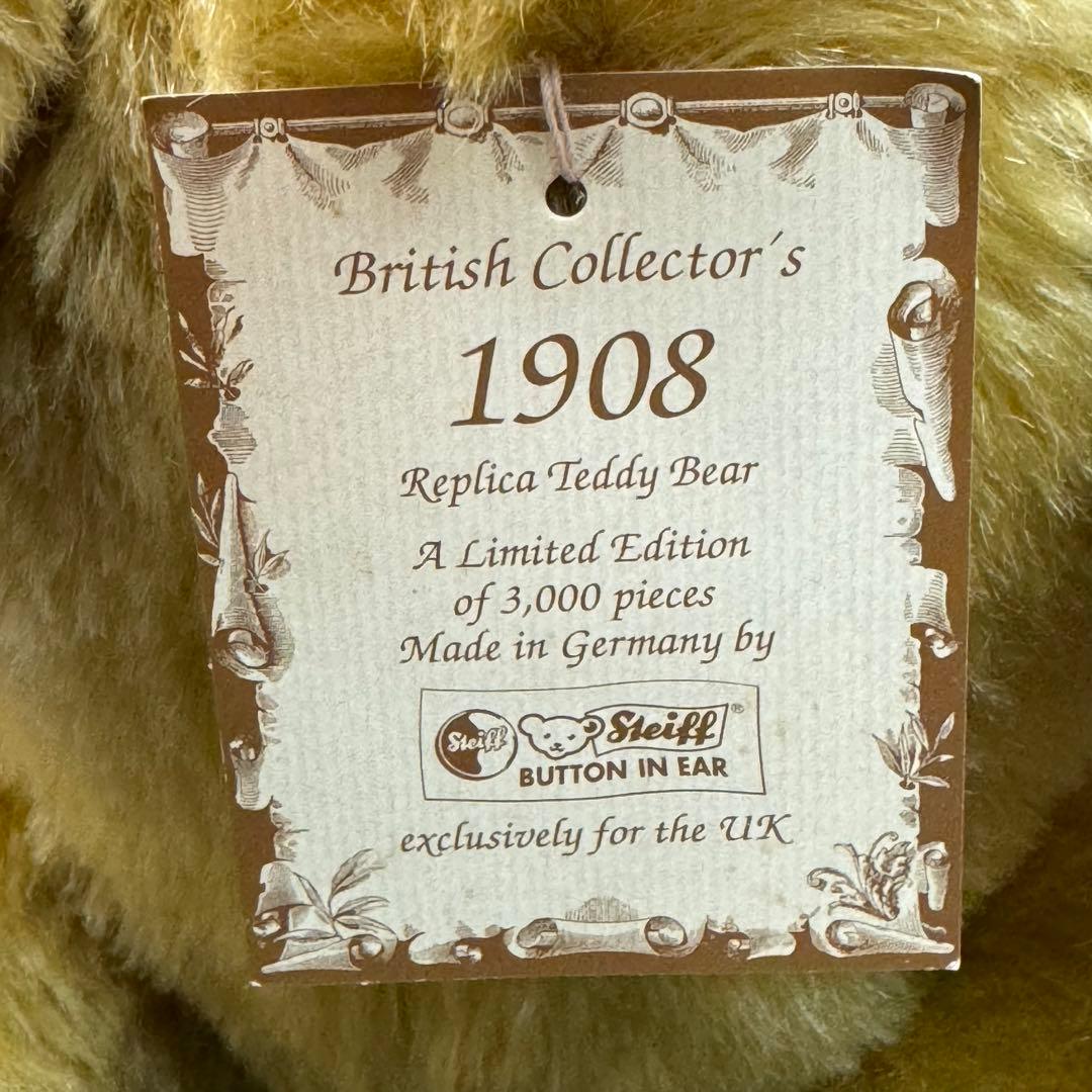 137-72 限定品 シュタイフ 1908 レプリカ テディベア