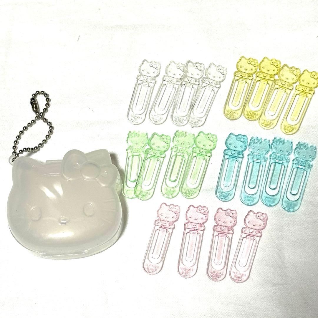 希少品　サンリオ　ハローキティ　平成レトロ　1997年　ペーパークリップ　セット