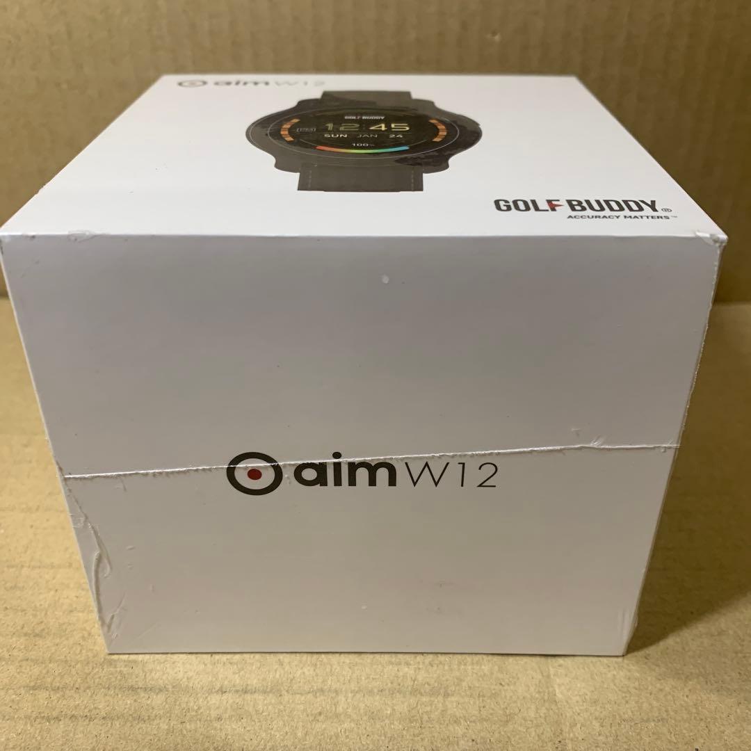 新品未開封　ゴルフバディー　aim W12 フルカラー タッチ ゴルフウォッチ