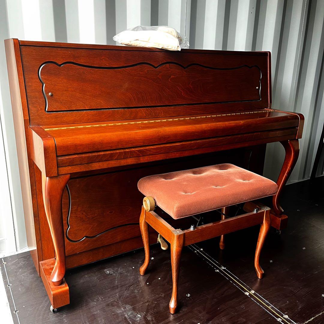 取付無料！カワイ上位モデル 猫脚アンティークアップライトピアノ 椅子付き✨