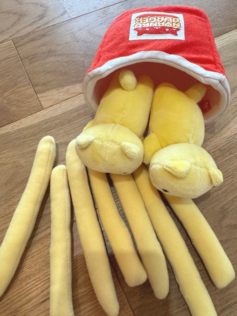 【初代！！かなり希少】にゃんにゃんにゃんこ ポテト にゃんこバーガー　ぬいぐるみ