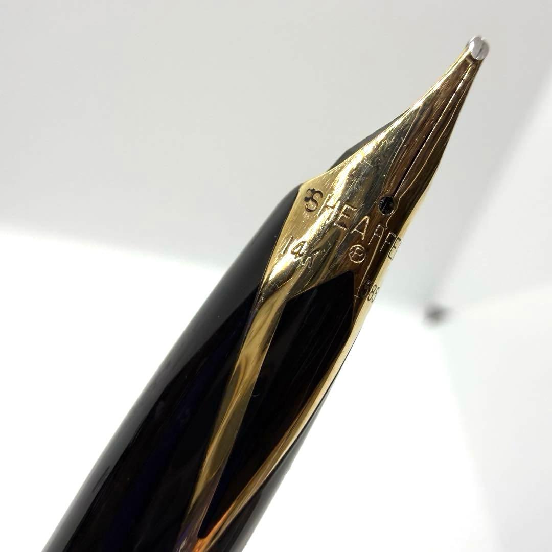 14K 585 SHEAFFAR シェーファー 万年筆 ブラック USA