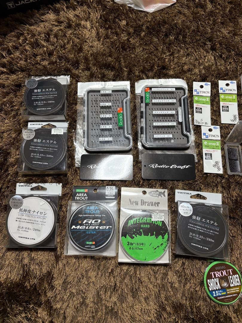 エリアトラウト フック&フックケース&ライン等 トラウトツールまとめ売り