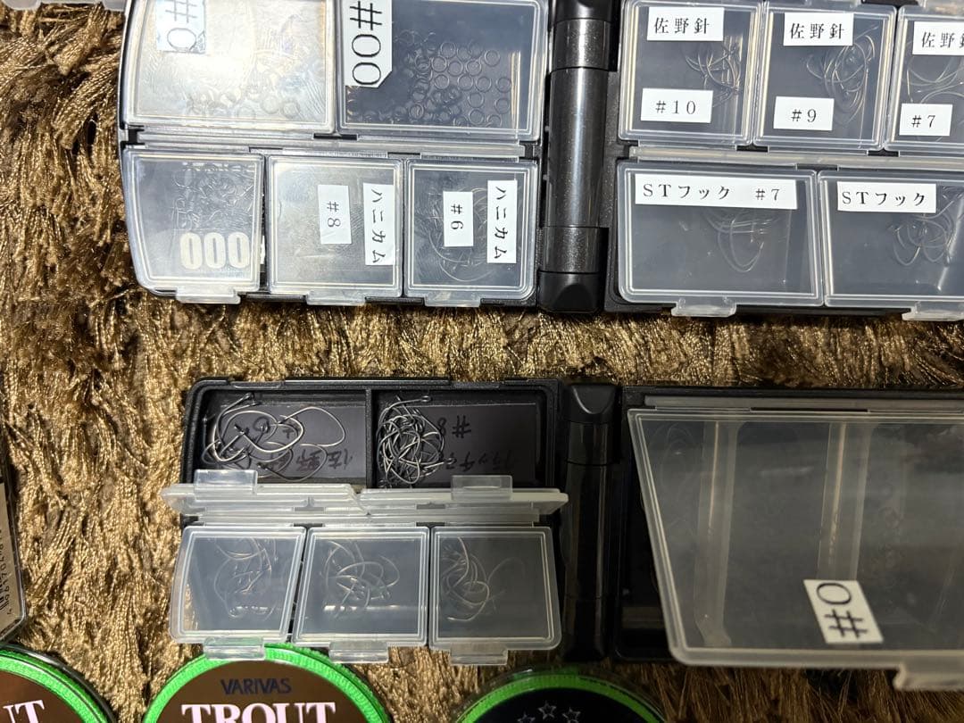 エリアトラウト フック&フックケース&ライン等 トラウトツールまとめ売り