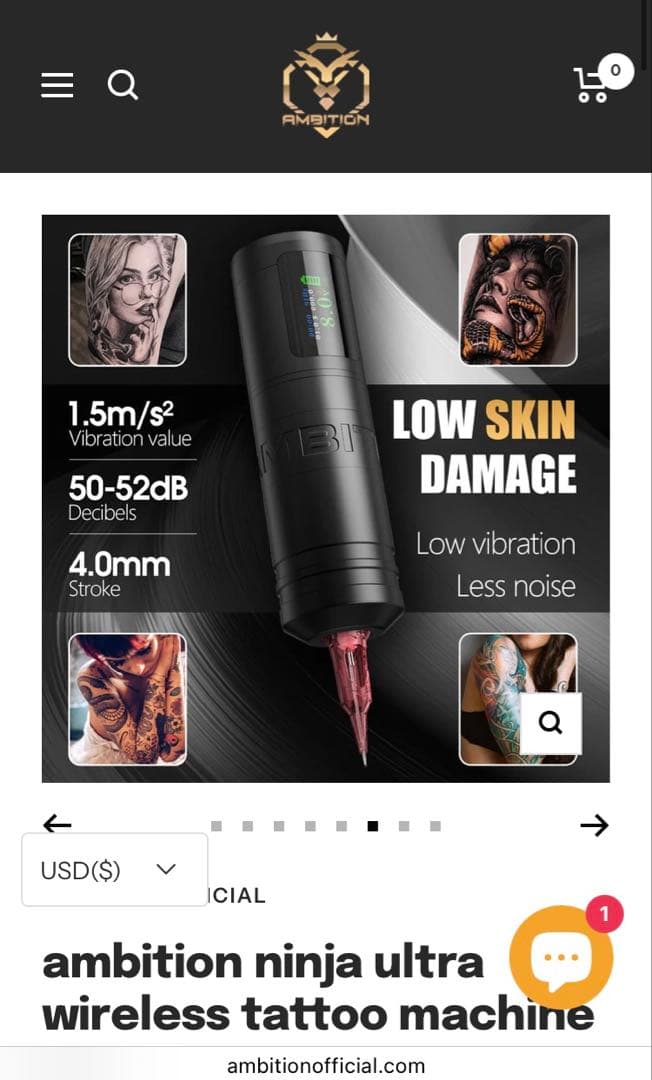 AMBITION Ninja ultra タトゥーマシン