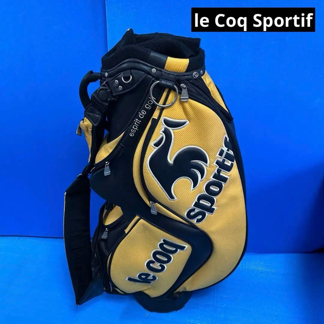 le Coq Sportif キャディバッグ イエロー/ブラック