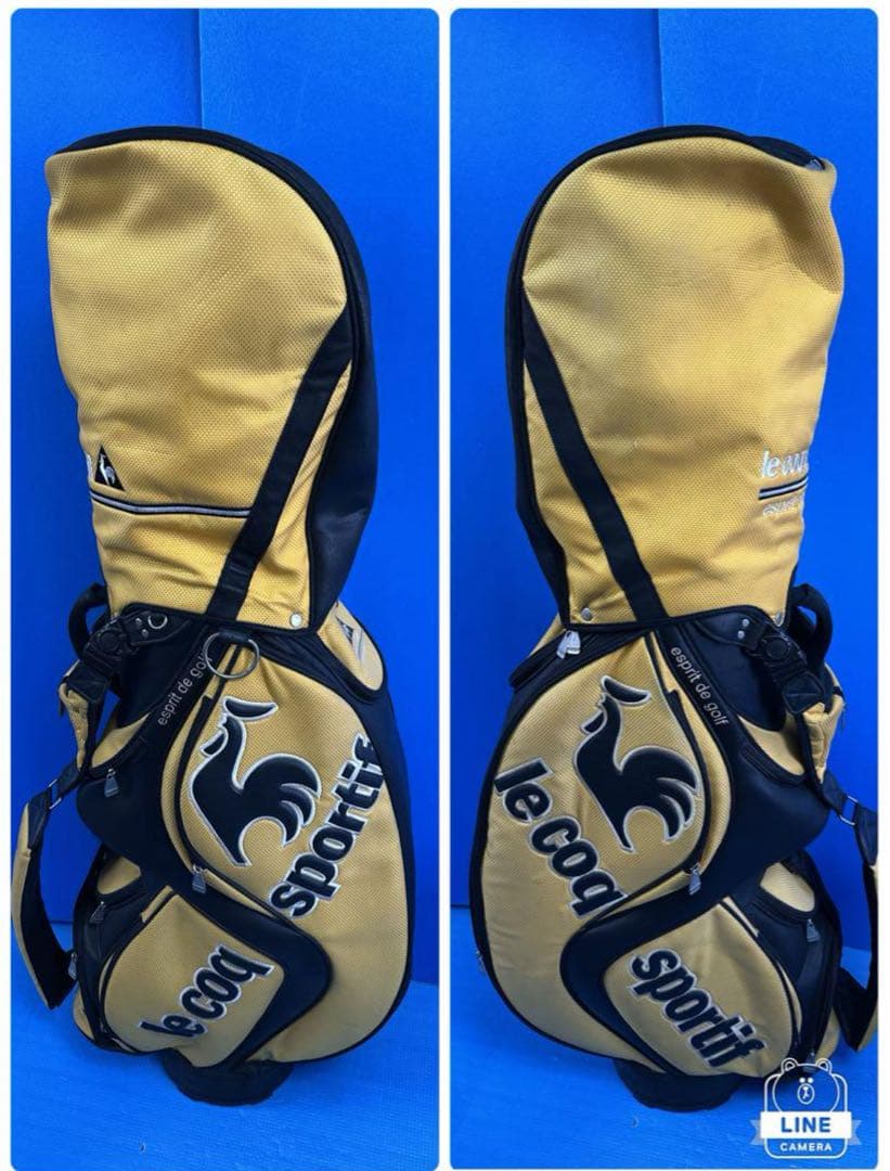le Coq Sportif キャディバッグ イエロー/ブラック