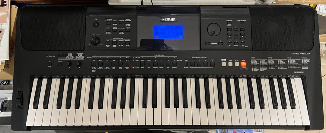 即発送 YAMAHA PSR-E453 61鍵　アダプター　スタンド カバー付き