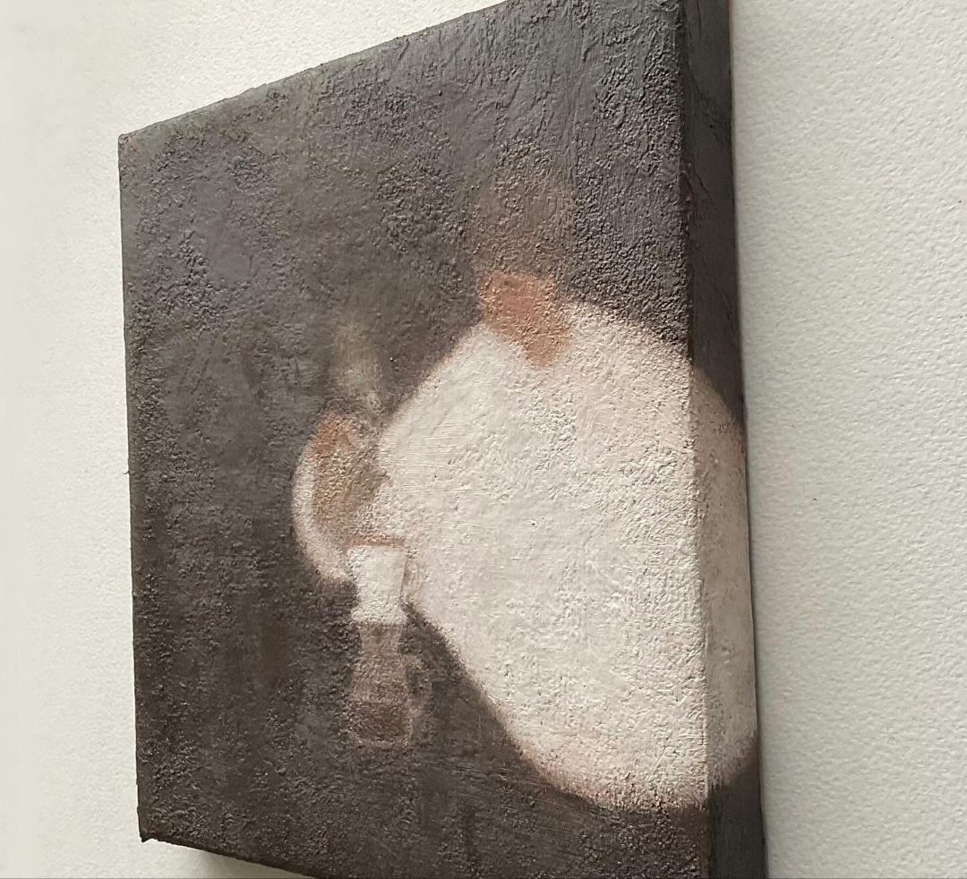 油彩画　coffee time