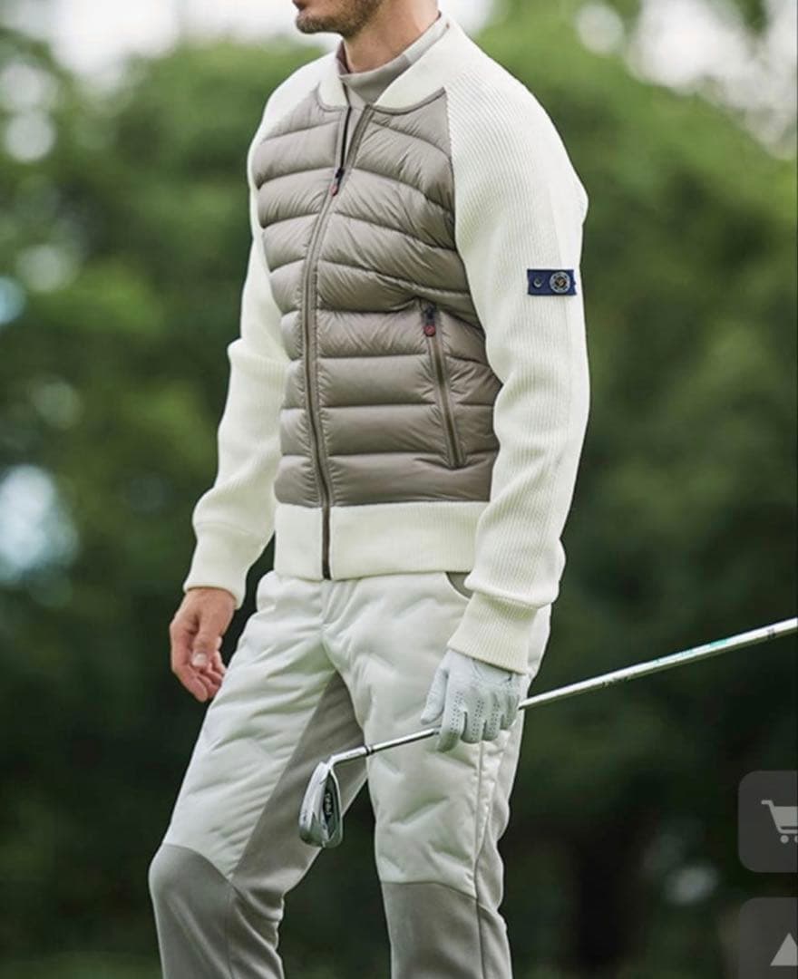 新品2.5万 高級 G-stageダウンハイブリッドパンツ ムータマリン50上品