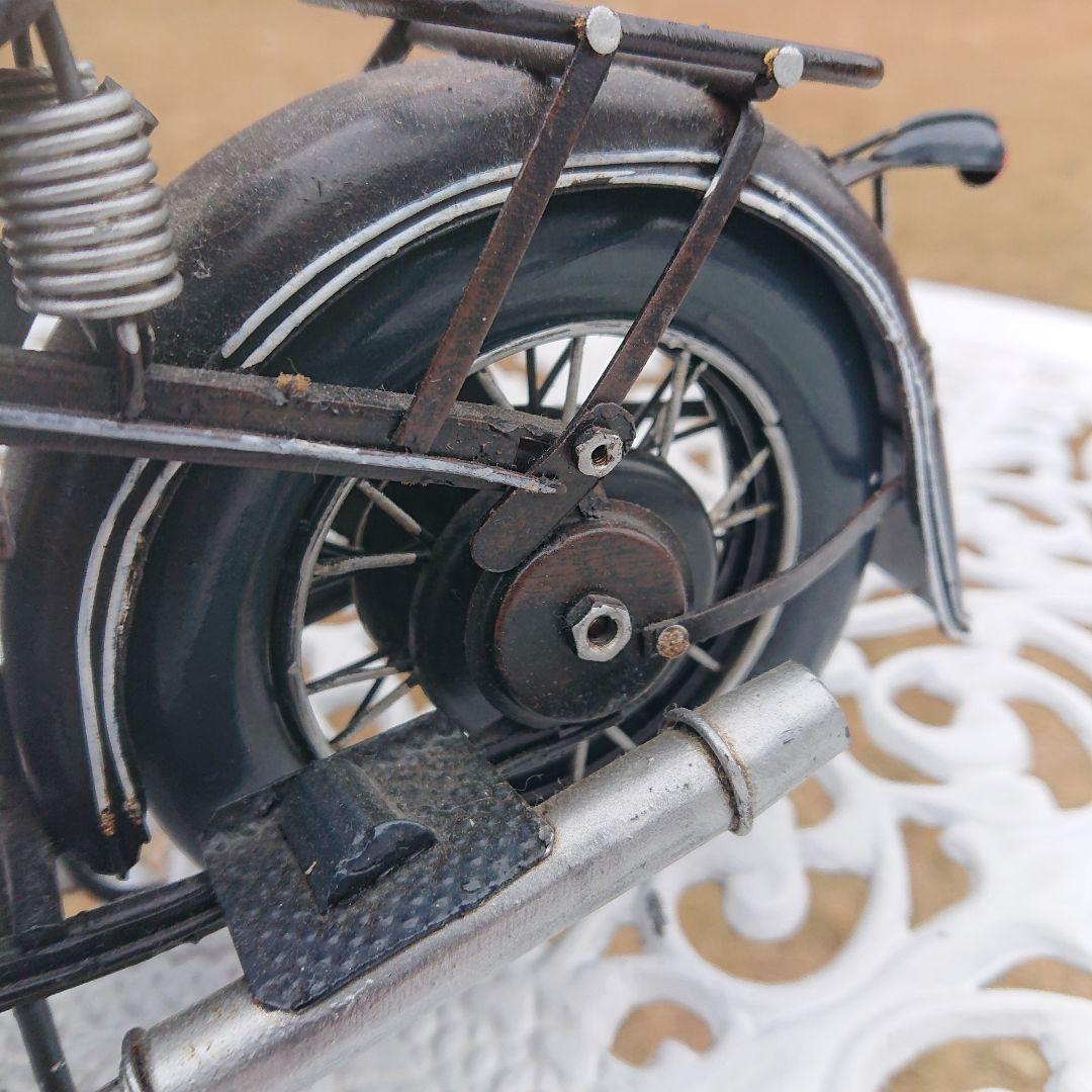  ミニチュアオートバイ 金属製？長33幅10高16cm重750g