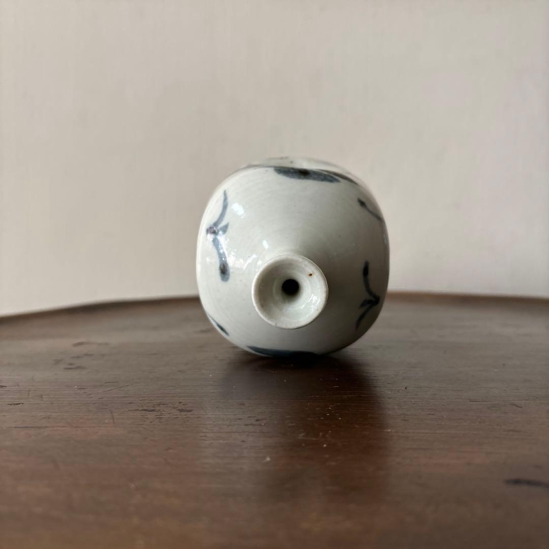 古伊万里　平戸　染付阿古陀徳利　三川内焼　花器　古道具　アンティーク　検:李朝