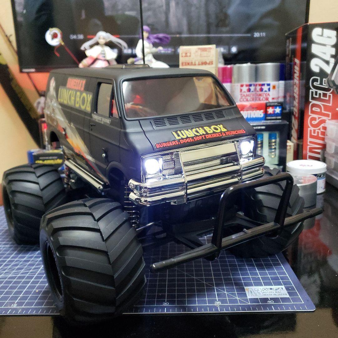 タミヤ 1/12 ランチボックス ブラックエディション ESC サーボ付き