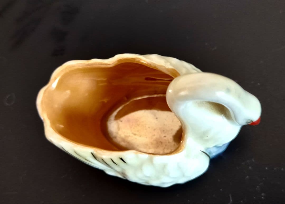 美品！オールドノリタケ 白鳥 スワン 小ボウル1918年 ラスター彩