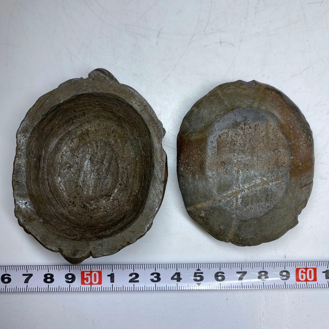 古備前 亀形香合 共箱 h4cm 東キ8-0121☆2F