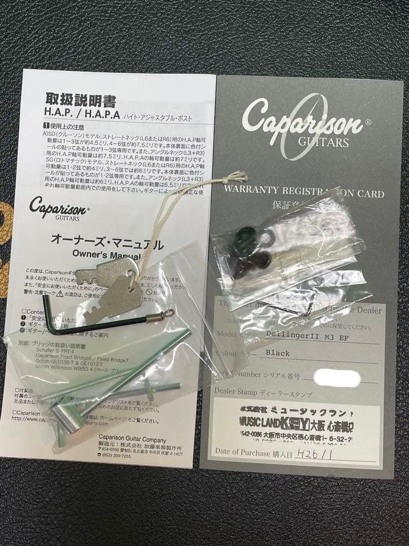 Caparison Dellinger ハードケース キャパリソン デリンジャー