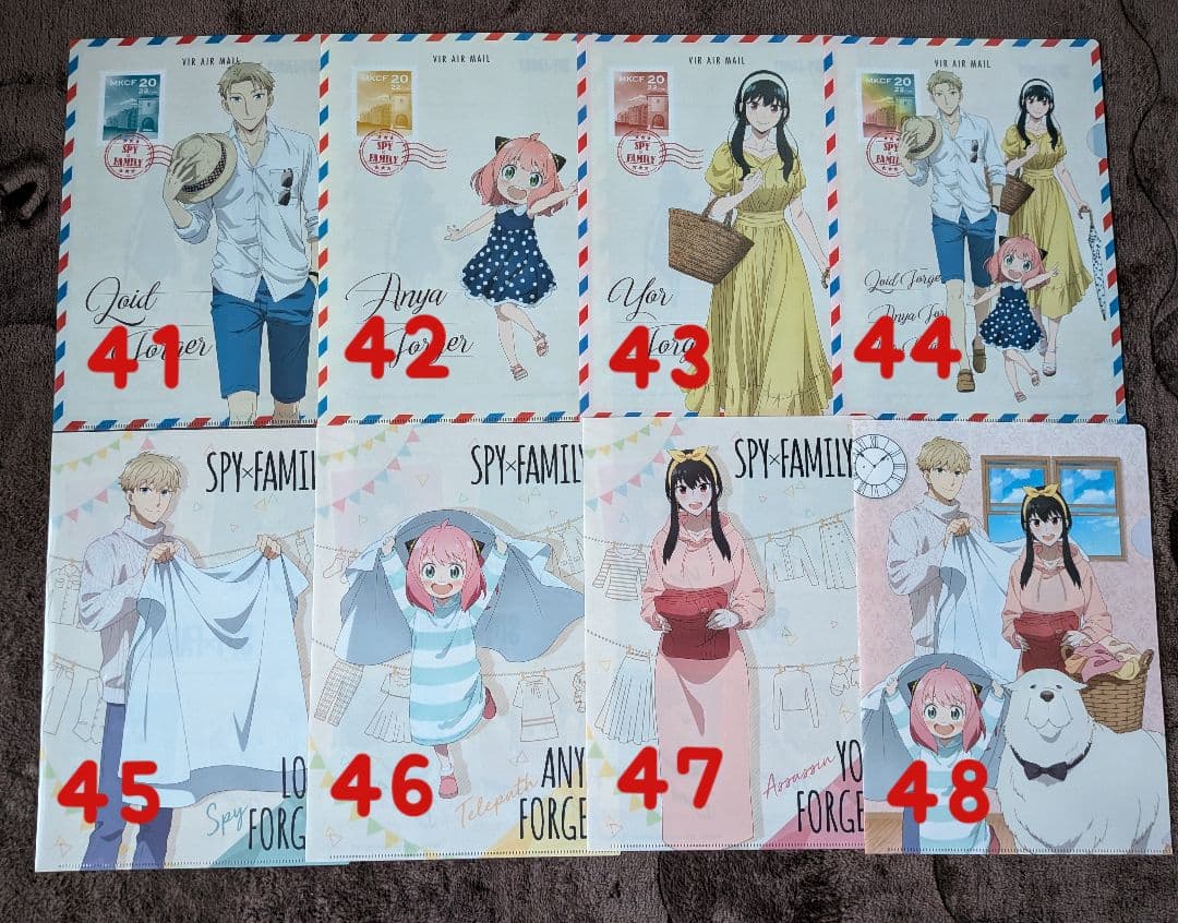 SPY×FAMILY スパイファミリー　クリアファイルセット 54枚　バラ売り可
