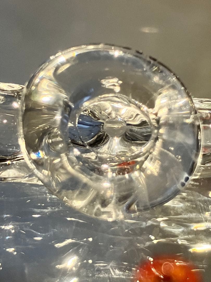 ギヤマン煙管 003- 氷晶（ひょうしょう）ガラスパイプ　約16cm