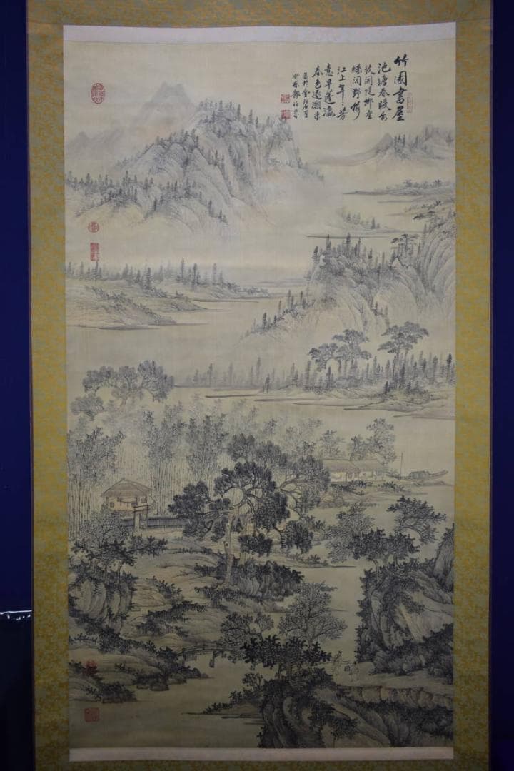 不詳/作者不詳/山水画賛/大幅/布袋屋掛軸HF-940