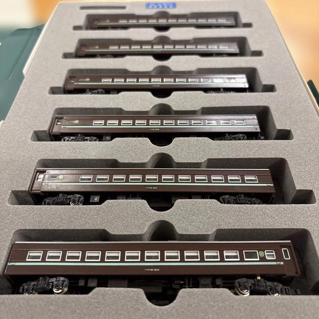 KATO 10-176スロ81系 和式客車ふれあい6両セット③愛称シール使用済み