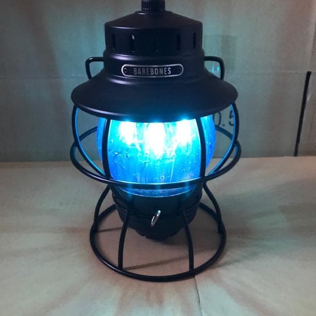 【カスタム】ベアボーンズ LED レイルロードランタン ブルー