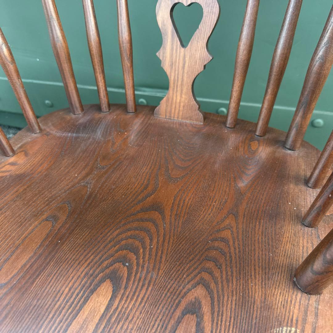 瞬間お値下げ‼️豪邸発掘品‼️木製スピンドルバックチェア アームチェアヴィンテージ