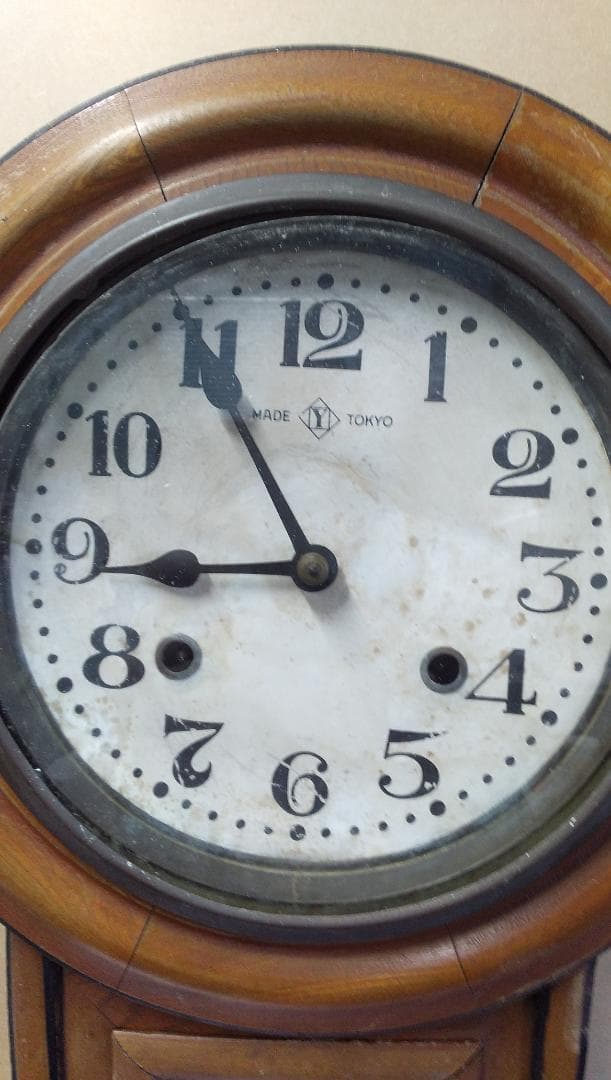 古い柱時計      ⑮