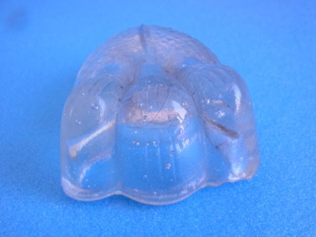 戦前　金魚型　ガラス　ぺろぺろ　とろとろ　古い菓子型　昭和初期　大正　型吹き