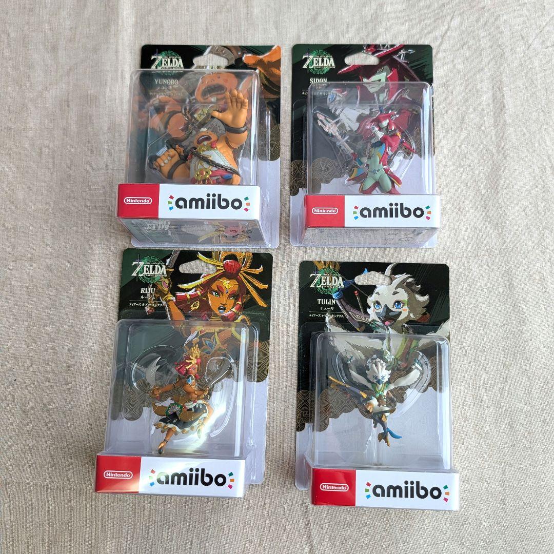 amiibo ティアキン 5体セット ゼルダ　チューリ シド ルージュ ユン坊