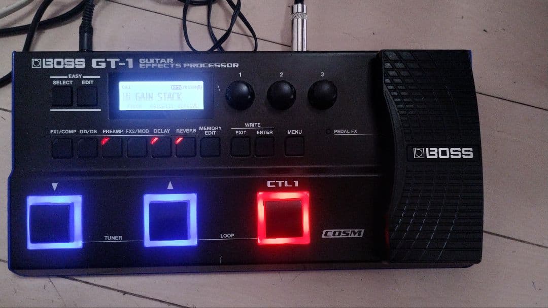 BOSS GT-1 acアダプタ、説明書付 ギターマルチエフェクター