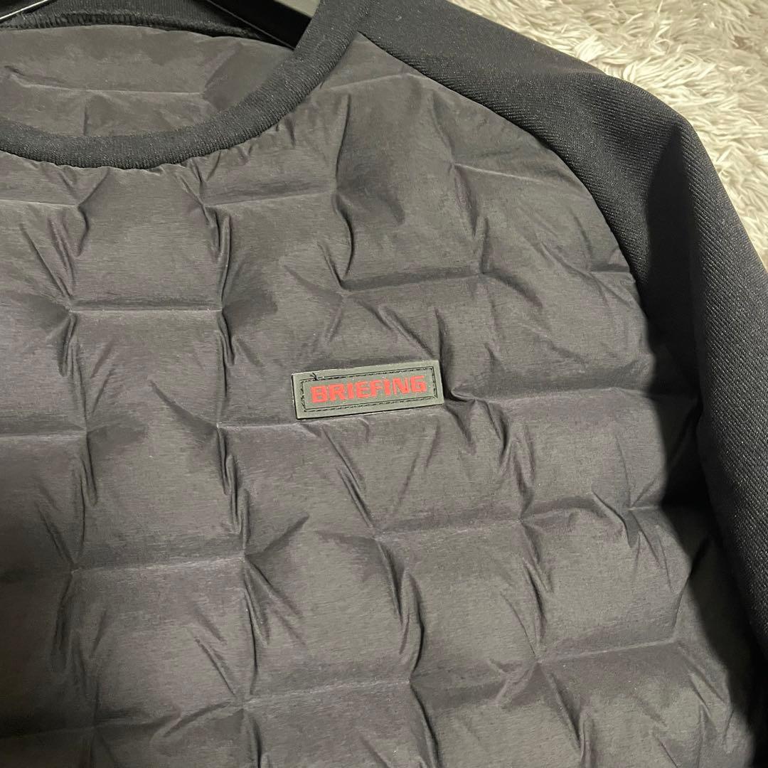 ブリーフィング　ハイブリッドダウン　クルーネック　BRG233M51 サイズM