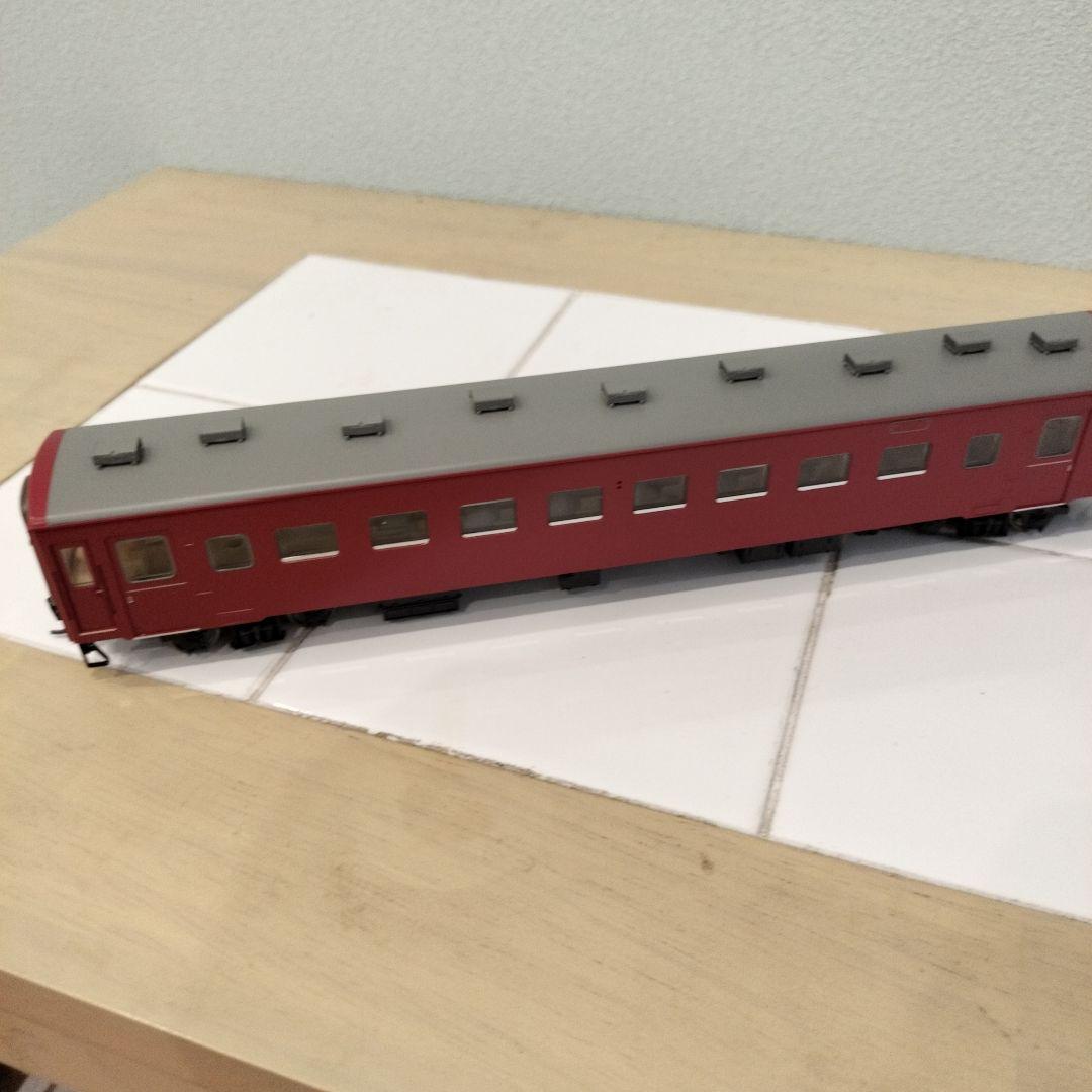 国鉄客車HO-580 ゲージ 赤/グレー 客車模型