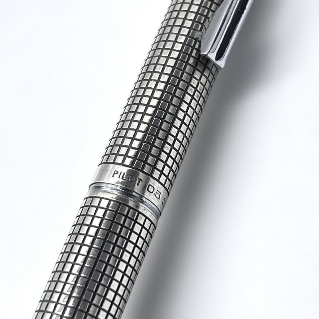 PILOT カスタム スターリング シルバー 格子柄 0.5 シャープペン