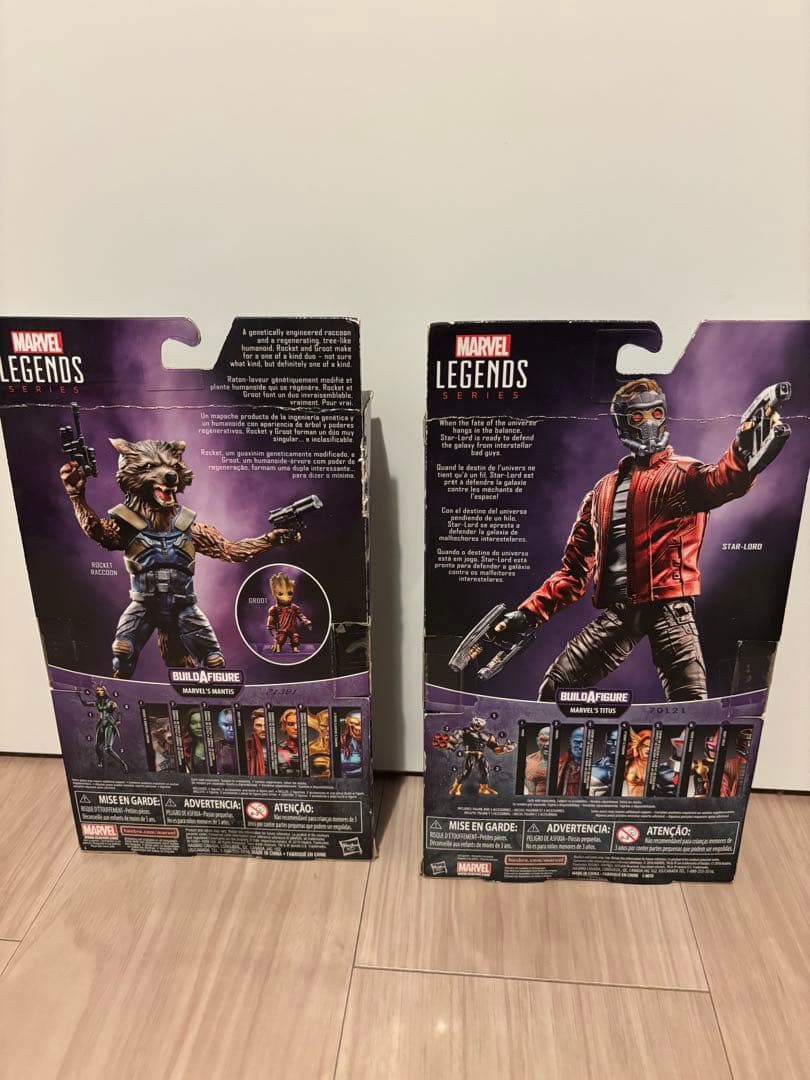 マーベルレジェンド ガーディアンズ スターロード ロケット hasbro