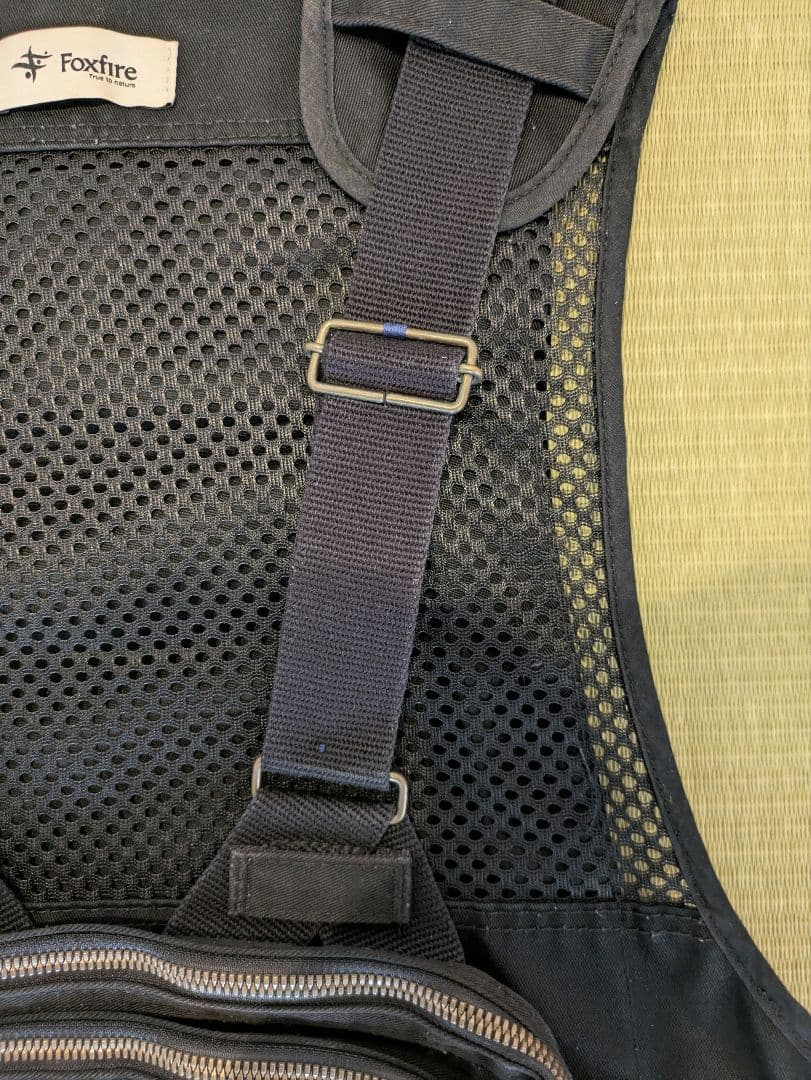 Foxfire フィッシングベスト チェストストラップベスト　ブラック