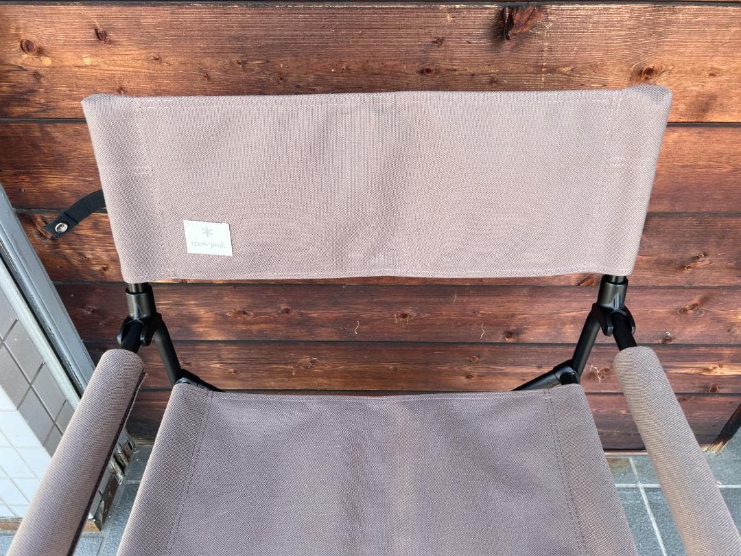 美品） peak FDチェアワイド グレー(LV-077GY)2脚セット