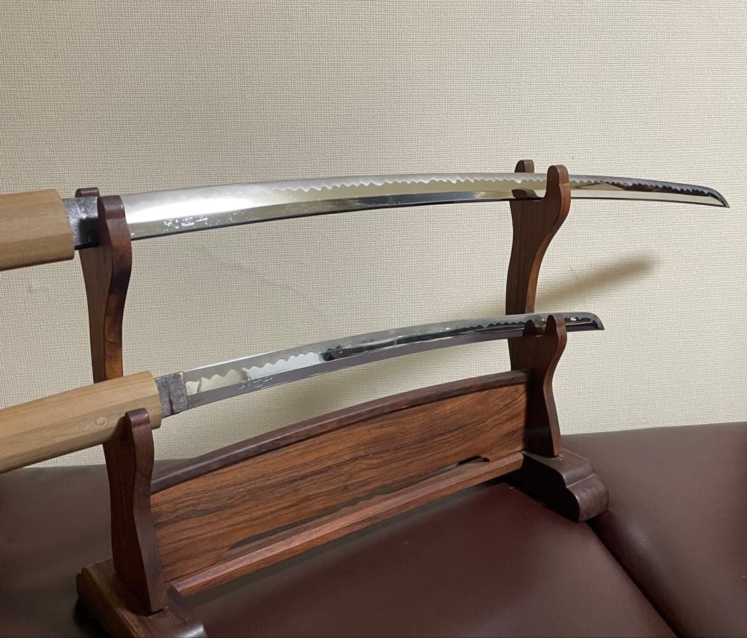 模造刀　居合刀　白鞘　太刀　脇差　武具　y31