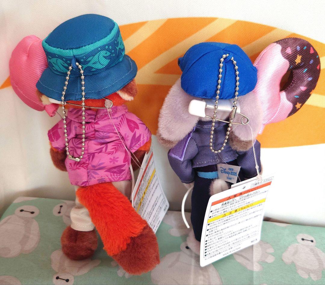 お顔厳選　東京ディズニーリゾート　ズートピア ニック　ジュディ　ぬいぐるみバッチ