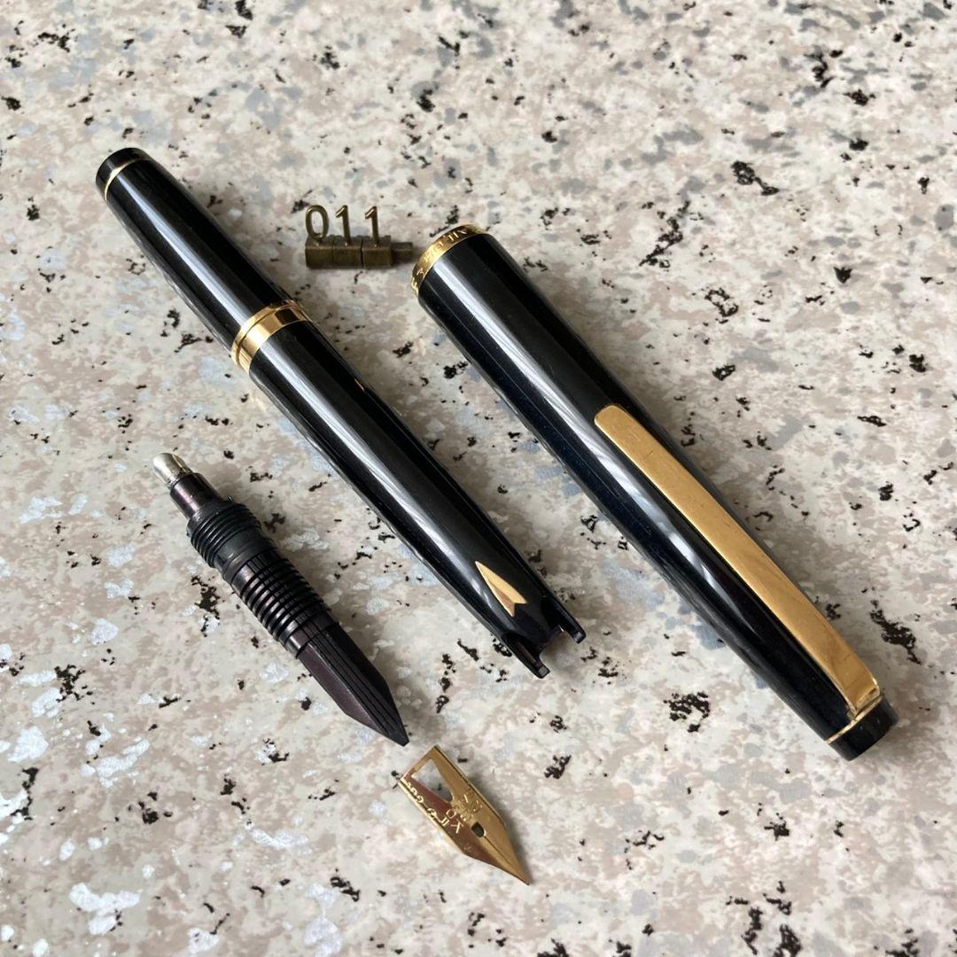 #011 オーバーホール済み 万年筆 SAILOR ショート象嵌 23k