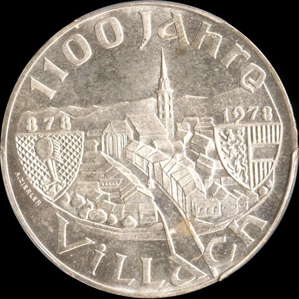 ⭐️PCGS MS66 1978 オーストリア 100Sch銀貨 フィラッハ