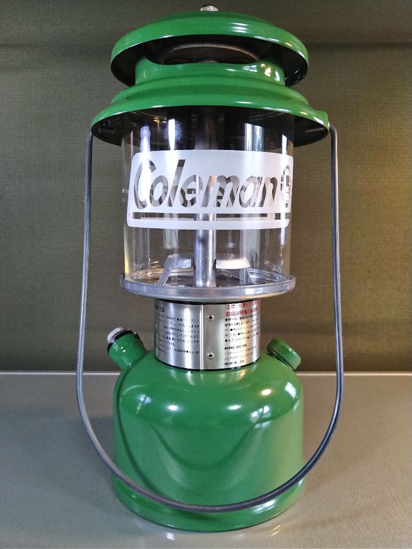 廃盤美品！コールマン　２８５-７４９J　デラックスランタン　人気のアマガエル色！