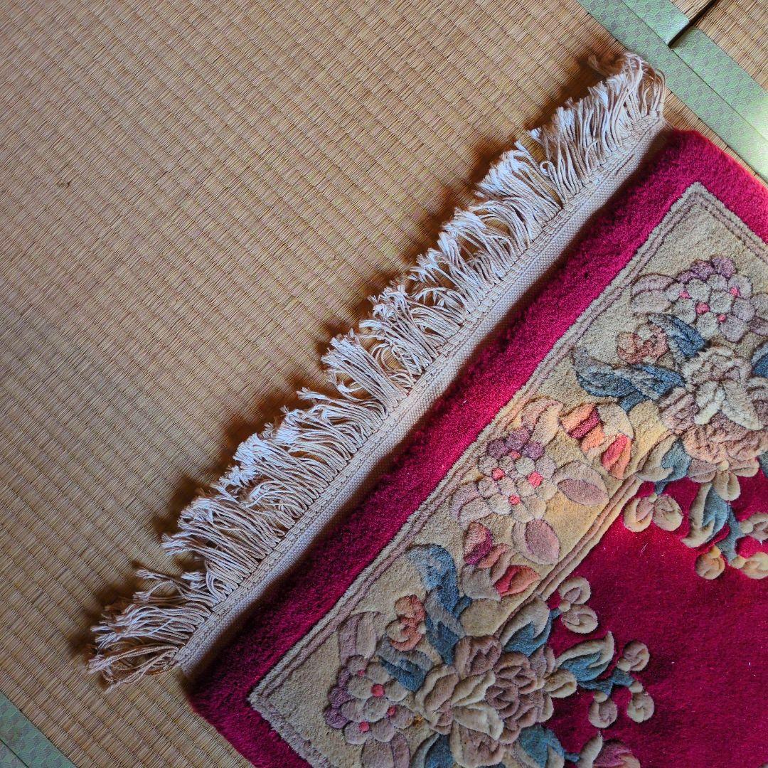 ★最終値下げ 超特価セール★緞通 段通 玄関マット キッチンマット 肉厚約2cm