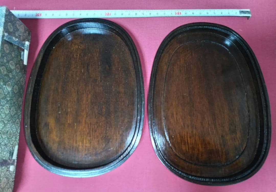 硯　麻子坑楕円硯　中国硯　7吋