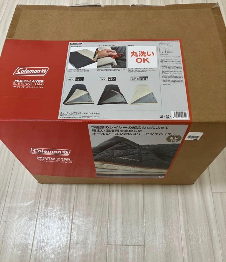 Coleman コールマン　マルチレイヤースリーピングバッグ　美品　収納袋付