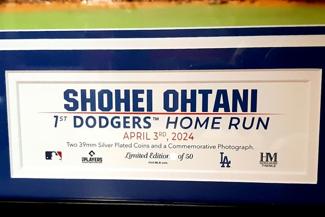 50シリアル限定・大谷翔平・ドジャース1st本塁打／ダブル巨大フォトミント