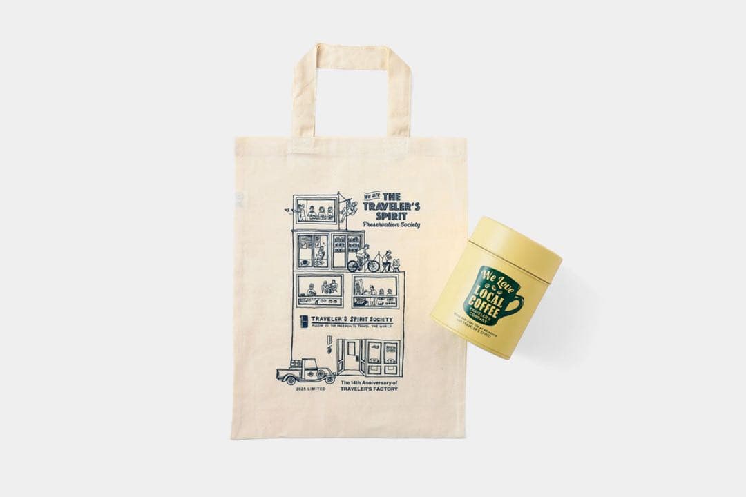 【新品】14周年缶 トラベラーズファクトリー ノベルティバッグ付き