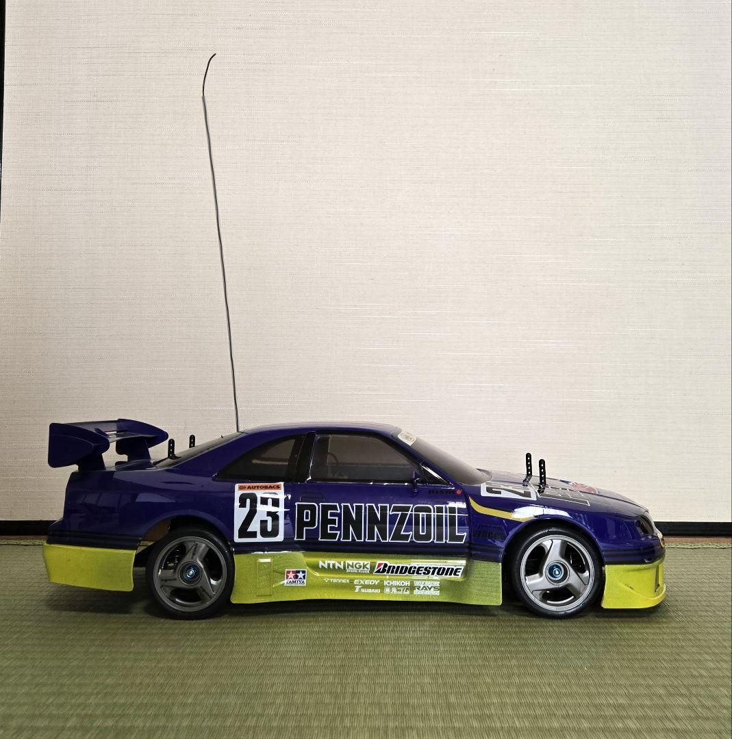 ニッサン ペンズオイル ニスモ　RCカー ボディ1/10、シャーシ、プロポ付き、