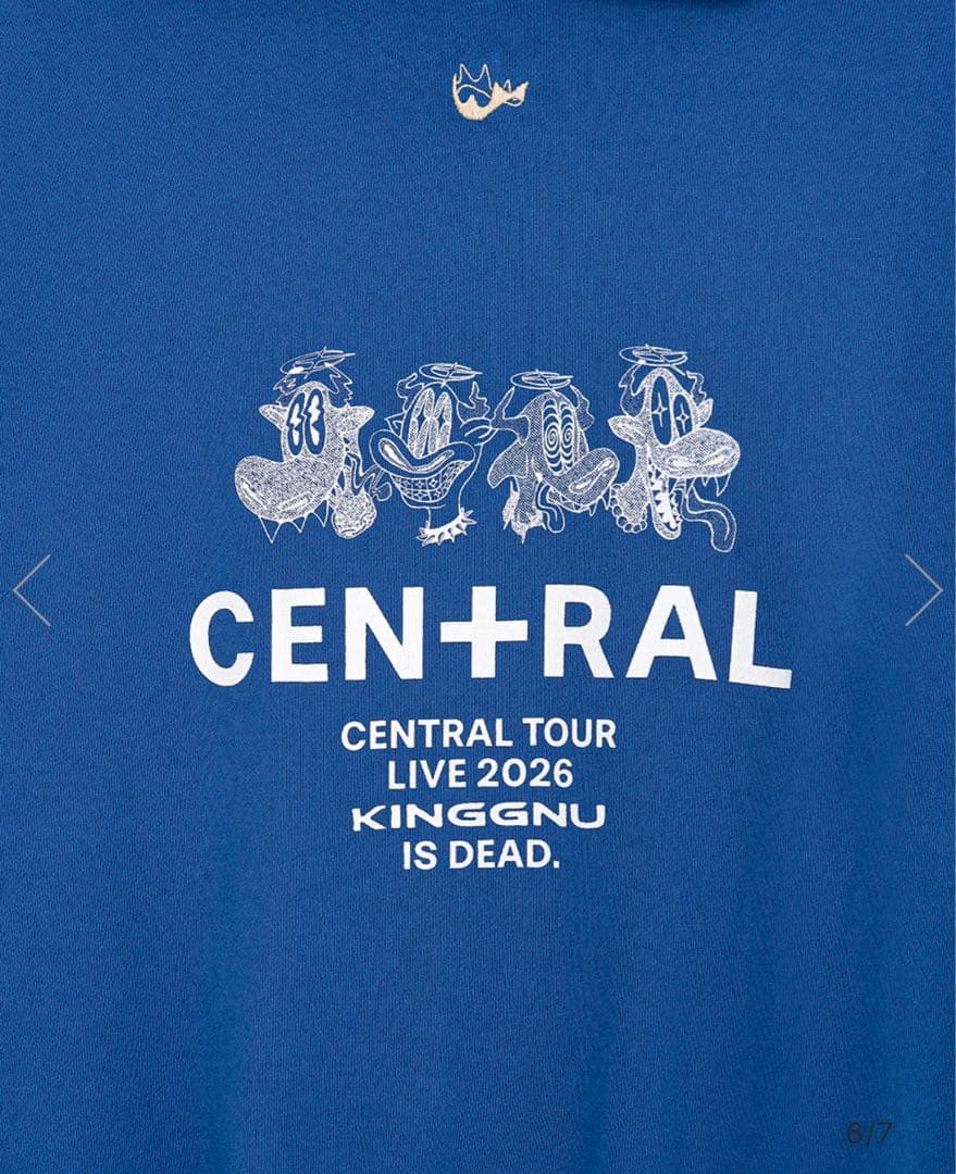 King Gnu フーディ KG IS DEAD HOODIE [ブルー]